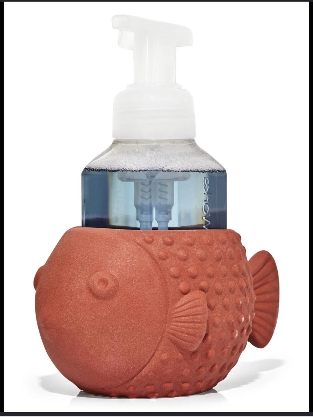 B&BW Terracotta Ceramic Puffer Fish Soap Holder